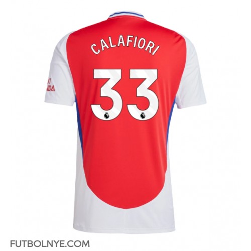 Camiseta Arsenal Riccardo Calafiori #33 Primera Equipación 2024-25 manga corta